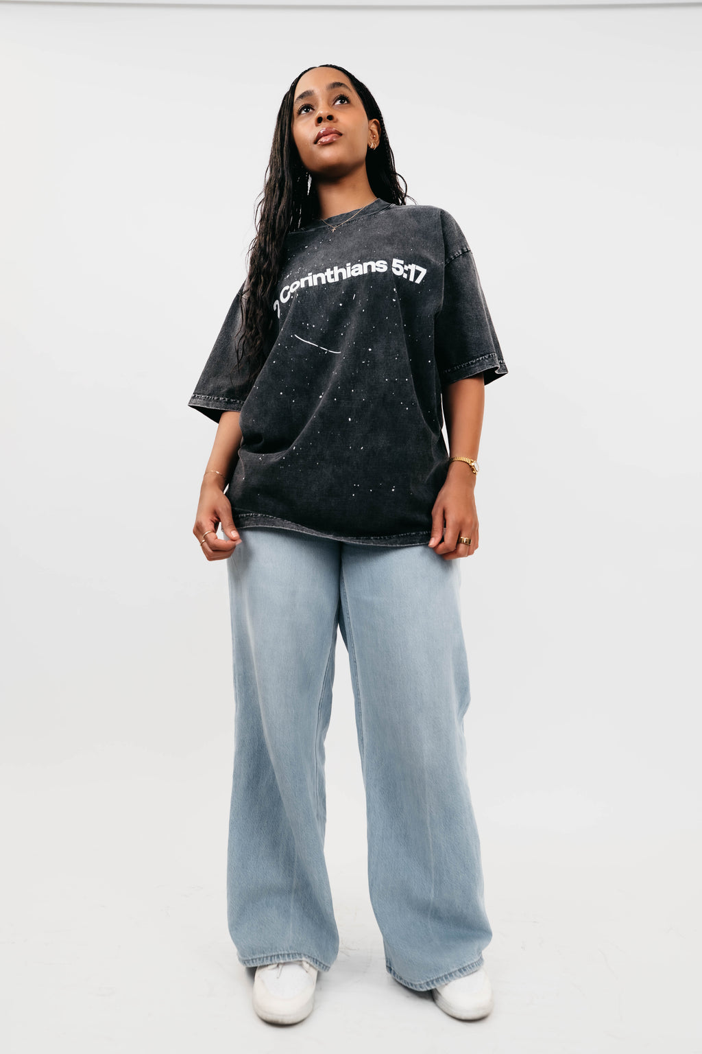 New Beginnings Tee (Black Mineral Wash)