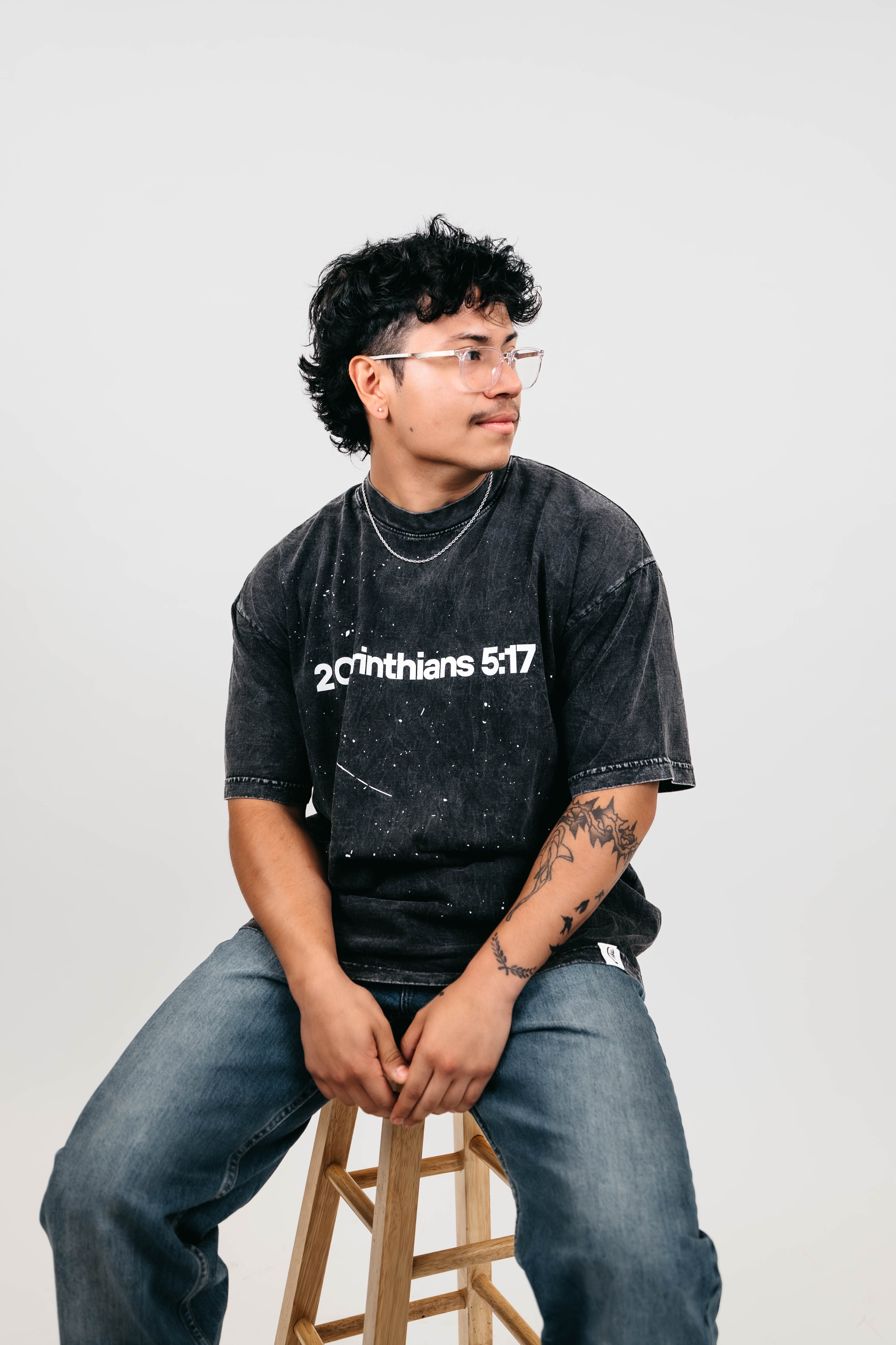 New Beginnings Tee (Black Mineral Wash)