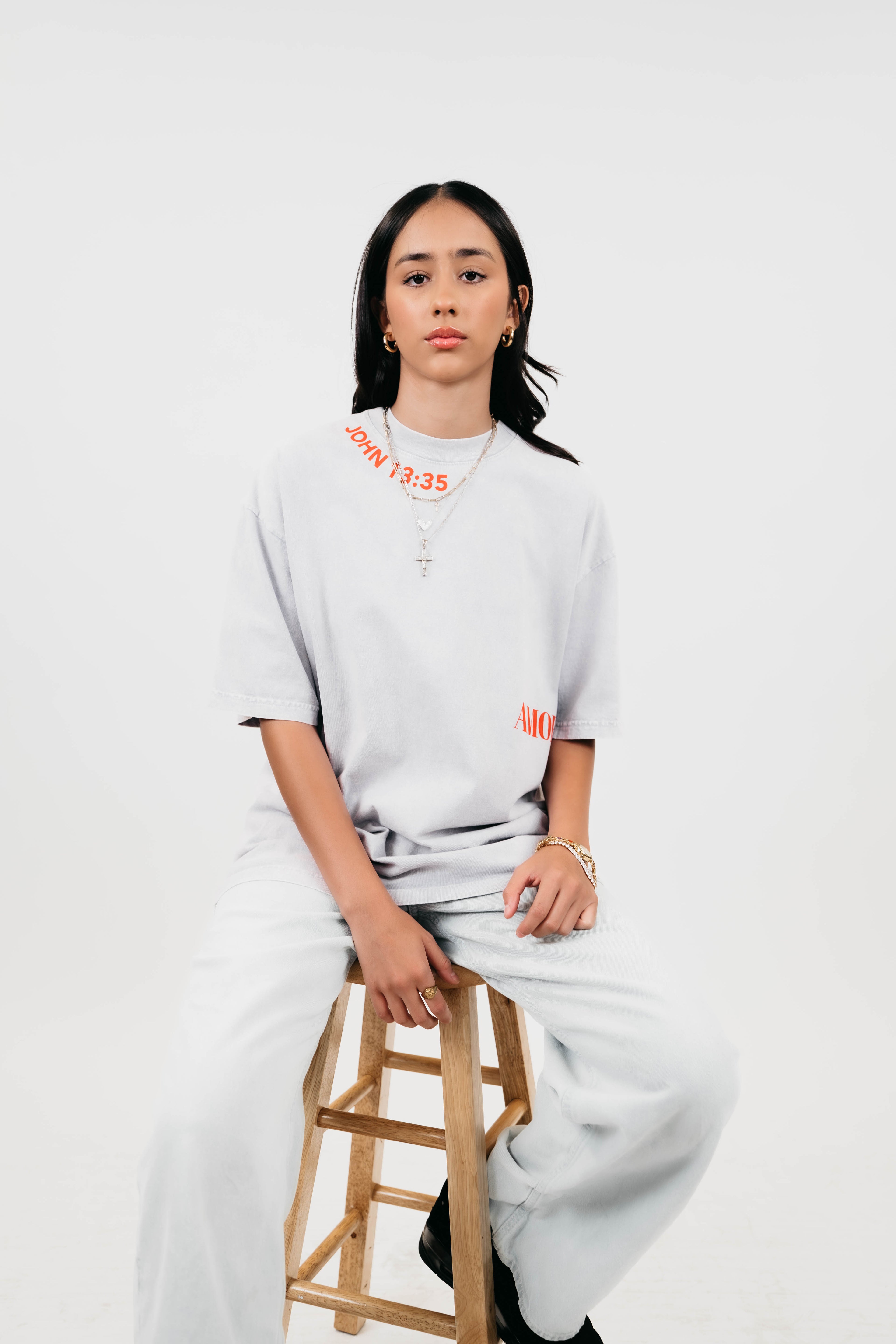 AMOR Tee (Ice Grey Mineral Wash)