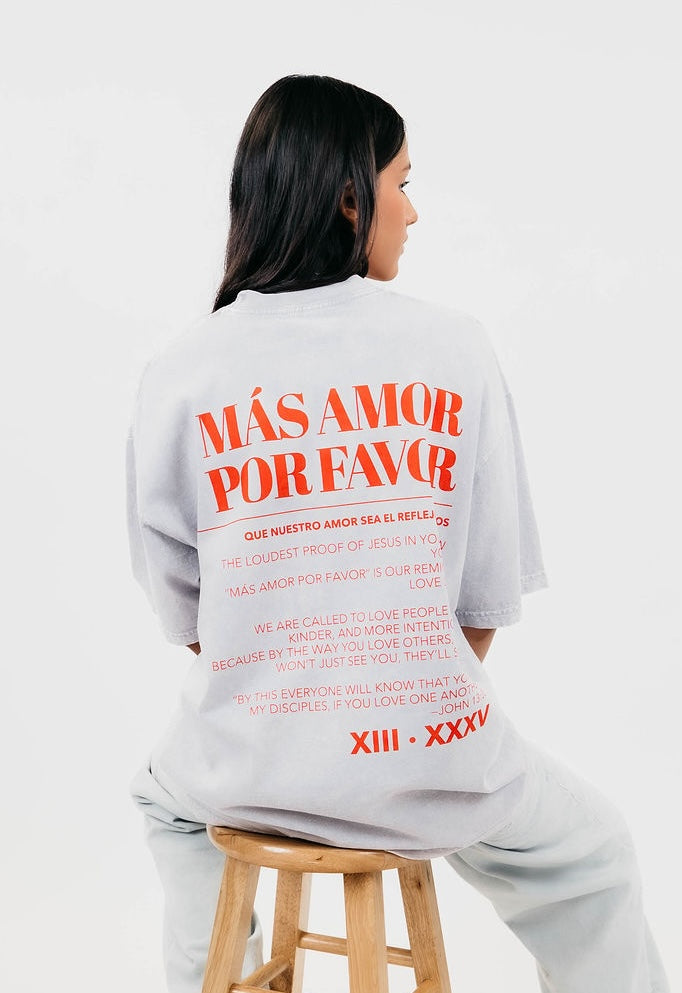 AMOR Tee (Ice Grey Mineral Wash)